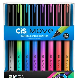 Canetas Esferográficas 8 cores